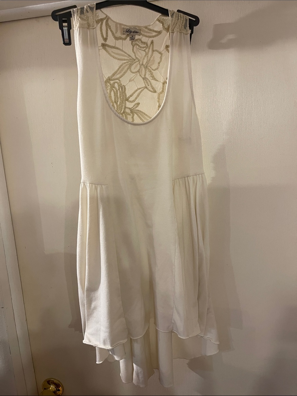 Lily Star Cream Lace-Back Flowing Chemise